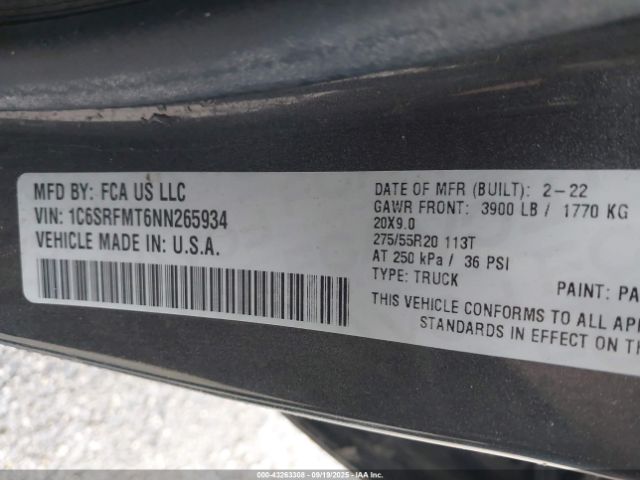 Ram 1500 Big Horn  4x4 6'4 Box Image 5