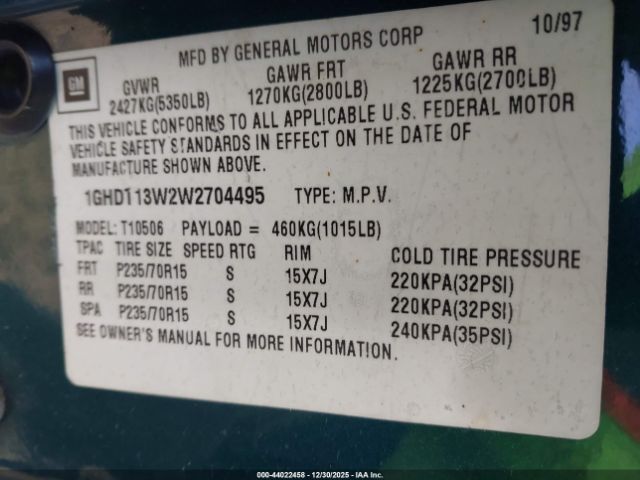 Oldsmobile Bravada Image 10