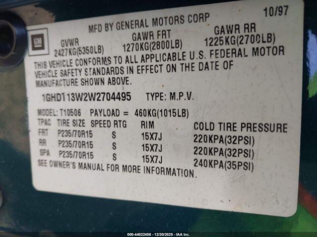 Oldsmobile Bravada Image 10