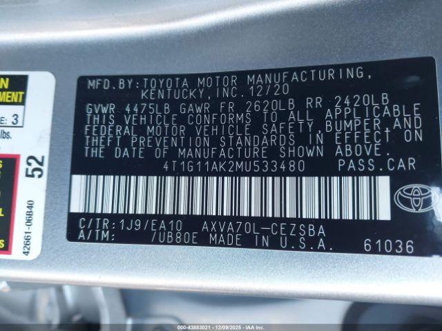 Toyota Camry Se Image 13