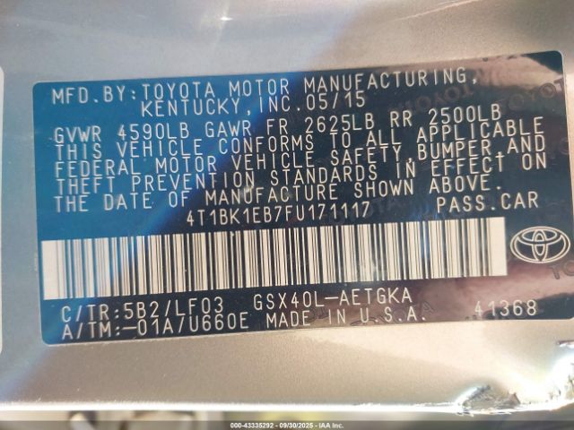 Toyota Avalon Xle Premium Image 10